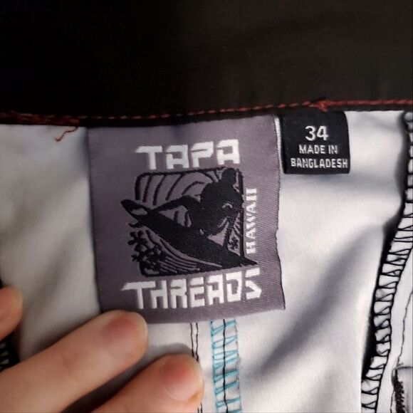 Tappa Threads Mens Gray Board Shorts Size 34 - Picture 8 of 12